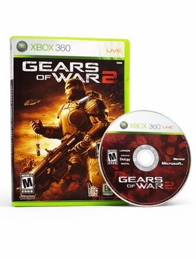 Gears of War 2 Xbox 360 Game Disc w/ Replacement Cover Case
